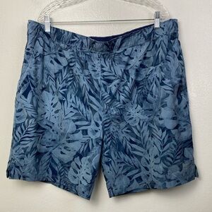 Speedo Tropical Stretch Board swim Blue Shorts Beach Coastal Vacation XXL